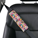 Snowman Colorful Theme Pattern Car Seat Belt Cover