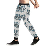 Raccoon Head Pattern Unisex Casual Sweatpants