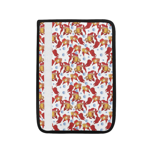 Goldfish Pattern Print Design 02 Car Seat Belt Cover