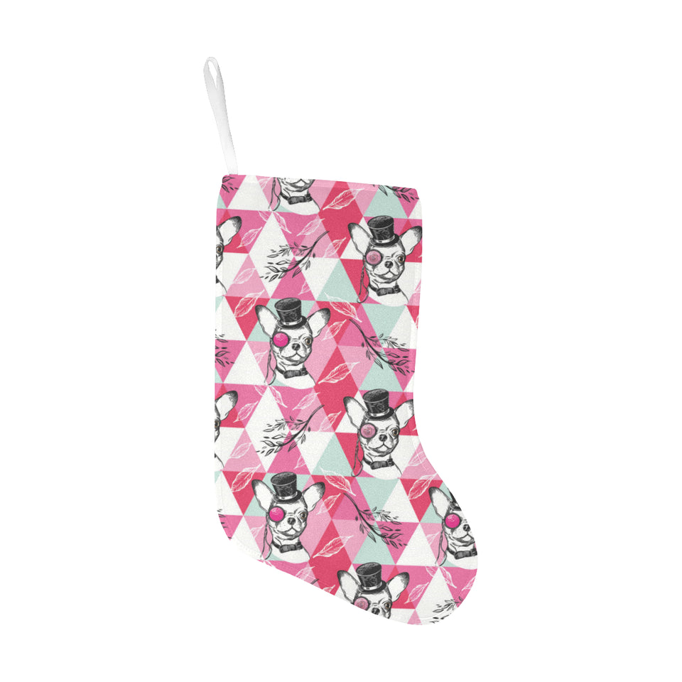 Cool Chihuahua Pink Pattern Christmas Stocking