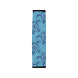 Sea Turtle Blue Tribal Pattern Car Seat Belt Cover