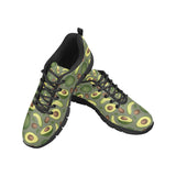 Avocado Pattern Background Men's Sneakers Black