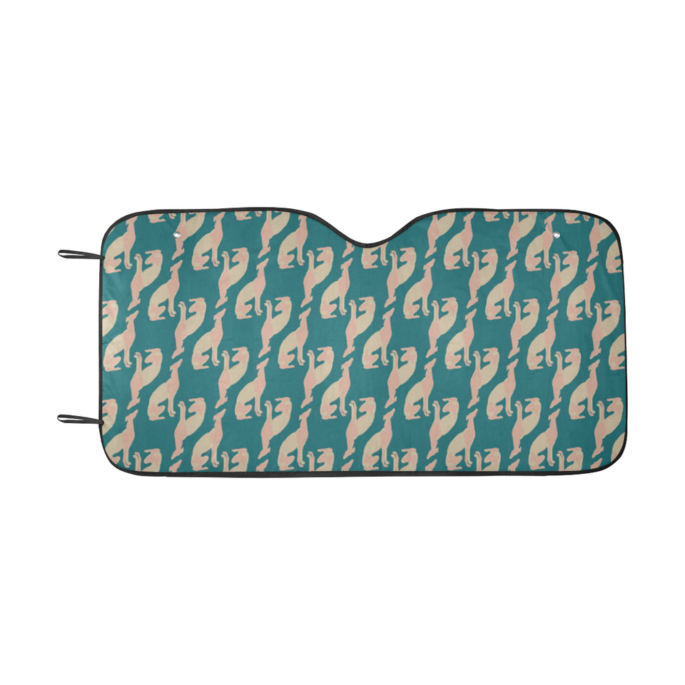 Greyhound Pattern Print Design 05 Car Sun Shade