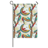 Parrot Flower Pattern House Flag Garden Flag