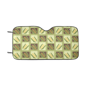 Corn Pattern Print Design 02 Car Sun Shade