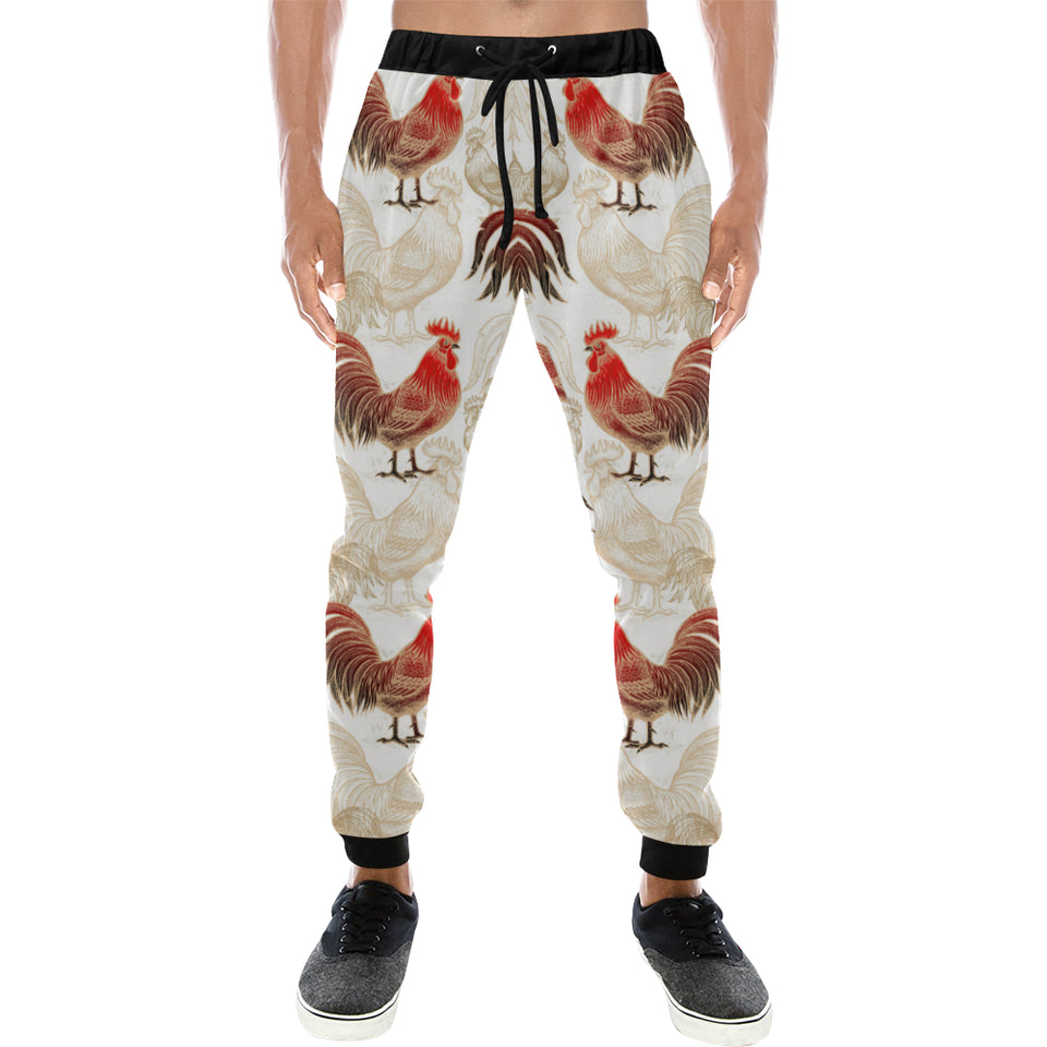 Rooster Chicken Pattern Unisex Casual Sweatpants