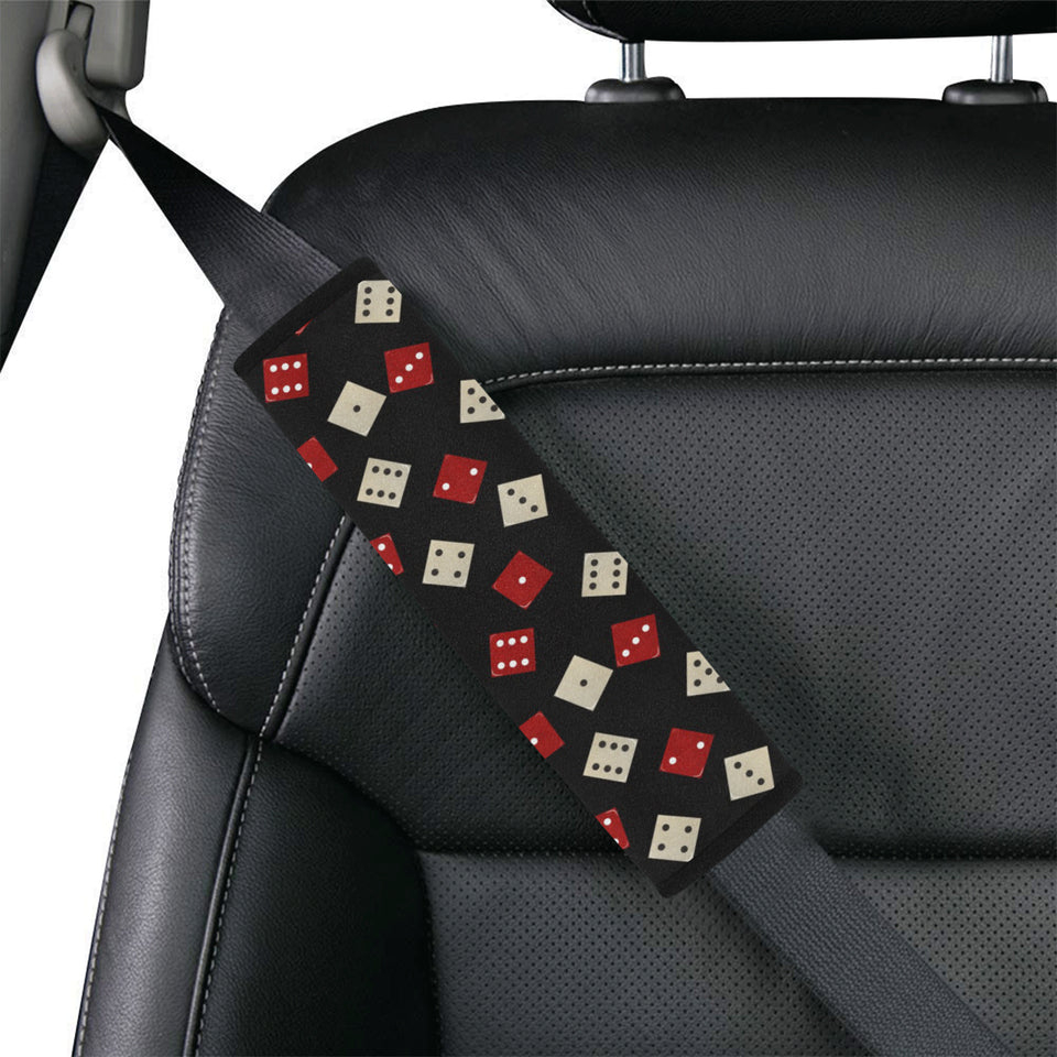 Dice Pattern Print Design 04 Car Seat Belt Cover