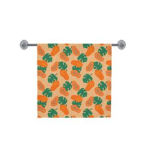 Papaya Leaves Pattern Bath Towel