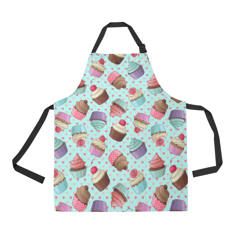 Cup Cake Heart Pattern Adjustable Apron