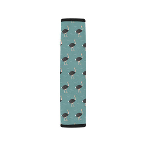 Ostrich Pattern Print Design 01 Car Seat Belt Cover