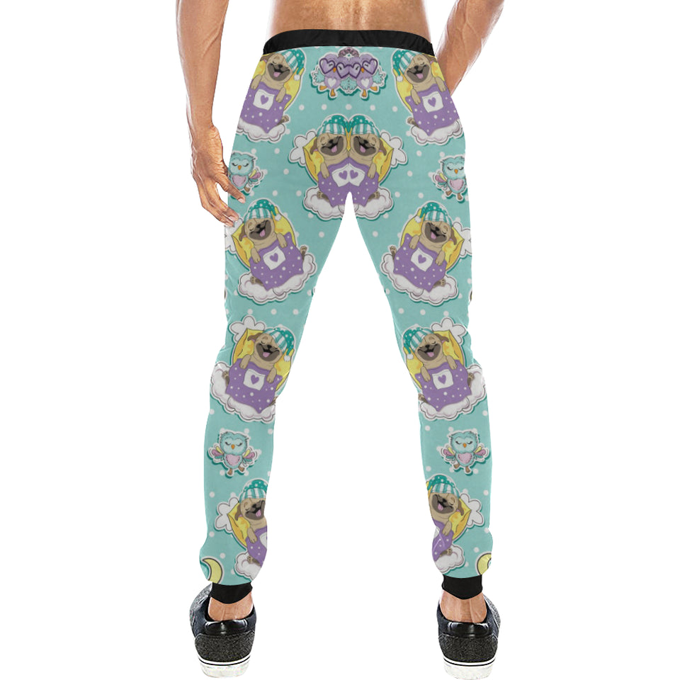 Pug Sweet Dream Pattern Unisex Casual Sweatpants