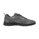 Cobweb Spider Web Pattern Men's Sneakers Black