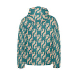 Greyhound Pattern Print Design 05 Kids' Boys' Girls' Padded Hooded Jacket