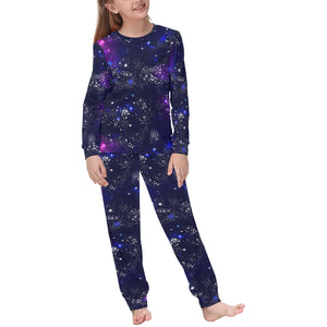 Space Galaxy Pattern Kids' Boys' Girls' All Over Print Pajama Set