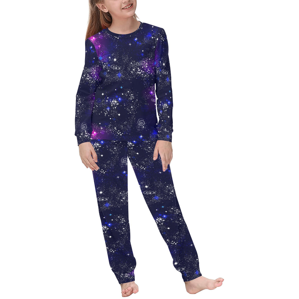 Space Galaxy Pattern Kids' Boys' Girls' All Over Print Pajama Set