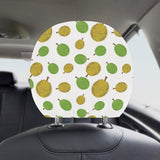 Durian Background Pattern Car Headrest Cover