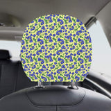 Blueberry Leaves Pattern Car Headrest Cover