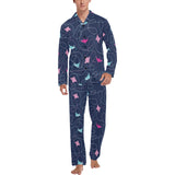 Stingray Pattern Print Design 05 Men's Long Pajama Set