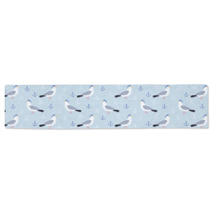 Pigeon Pattern Print Design 03 Table Runner