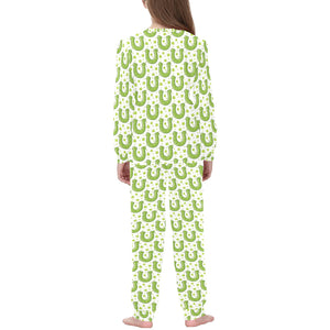 Horseshoes Pattern Print Design 02 Kids' Boys' Girls' All Over Print Pajama Set