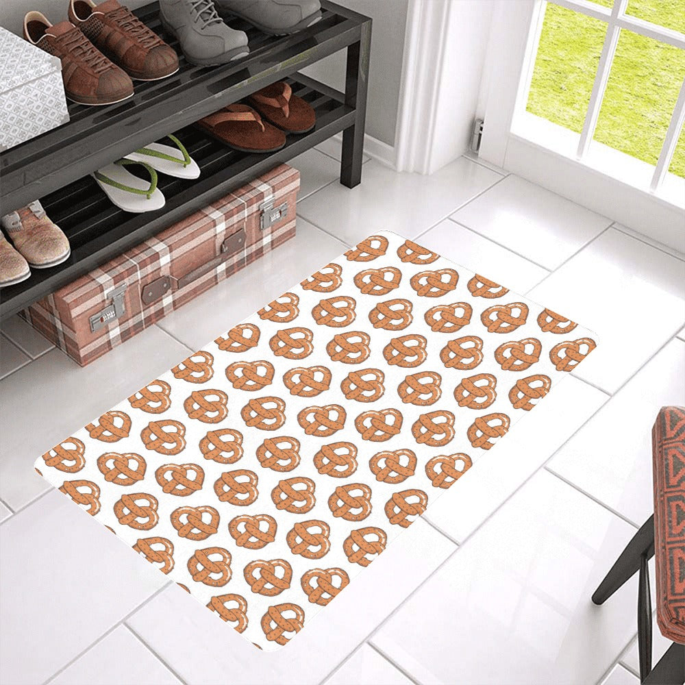 Pretzels Pattern Print Design 05 Doormat