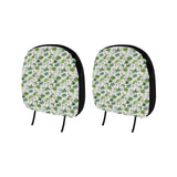 Lotus Waterlily Pattern Car Headrest Cover