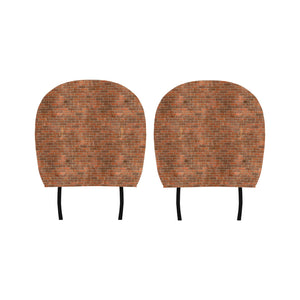 Brick Printed Pattern Print Design 04 Car Headrest Cover