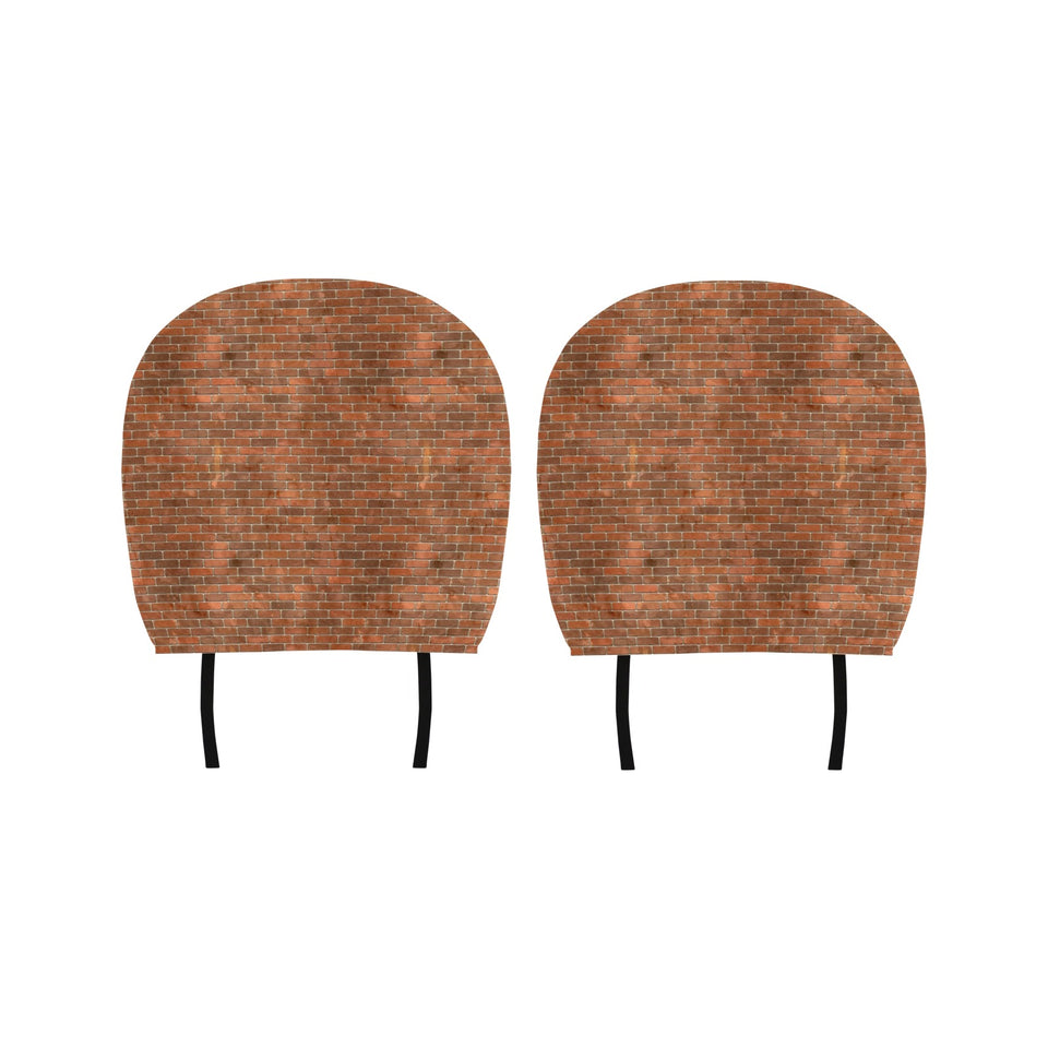 Brick Printed Pattern Print Design 04 Car Headrest Cover