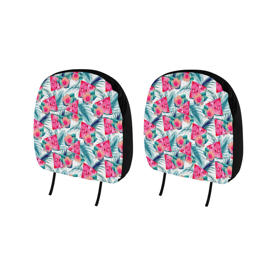 Watermelon Flower Pattern Car Headrest Cover