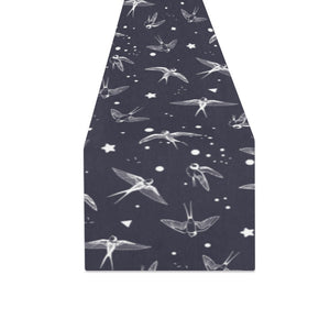 Swallow Pattern Print Design 02 Table Runner