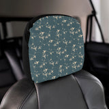 Airplane Circle Pattern Car Headrest Cover