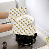 Sandwich Pattern Print Design 04 Heat Resistant Oven Mitts