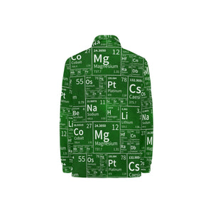 Chemistry Periodic Table Pattern Print Design 04 Women's Long Sleeve Polo Shirt