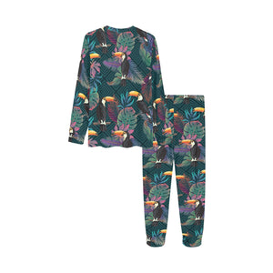 Toucan Pattern Kids' Boys' Girls' All Over Print Pajama Set