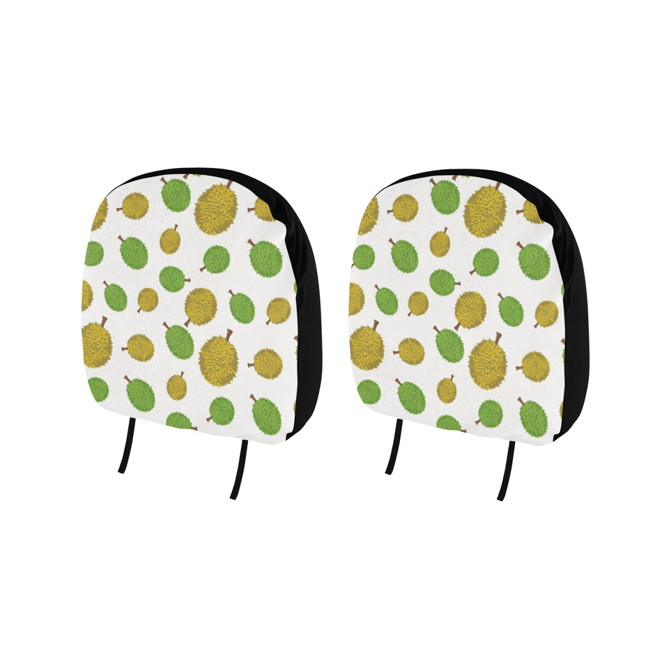 Durian Background Pattern Car Headrest Cover