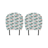 Whale Jelly Fish Pattern Car Headrest Cover