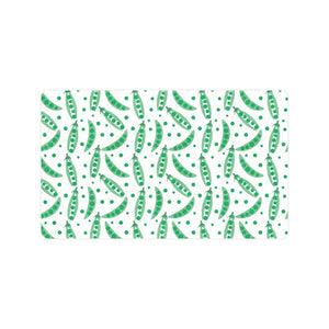 Green Peas Pattern Print Design 01 Doormat