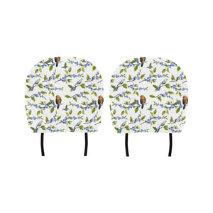 Blueberry Bird Pattern Car Headrest Cover