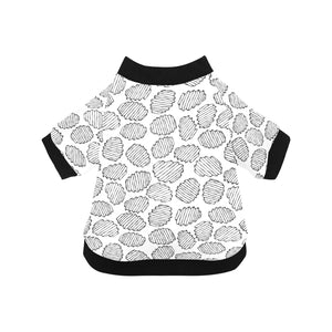 Potato Chips Pattern Print Design 03 All Over Print Pet Dog Round Neck Fuzzy Shirt