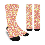 Popcorn Pattern Print Design 01 Crew Socks