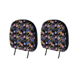 Snake Flower Pattern Car Headrest Cover