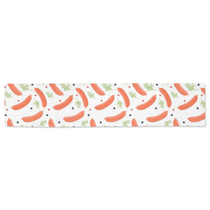 Sausage Pattern Print Design 03 Table Runner