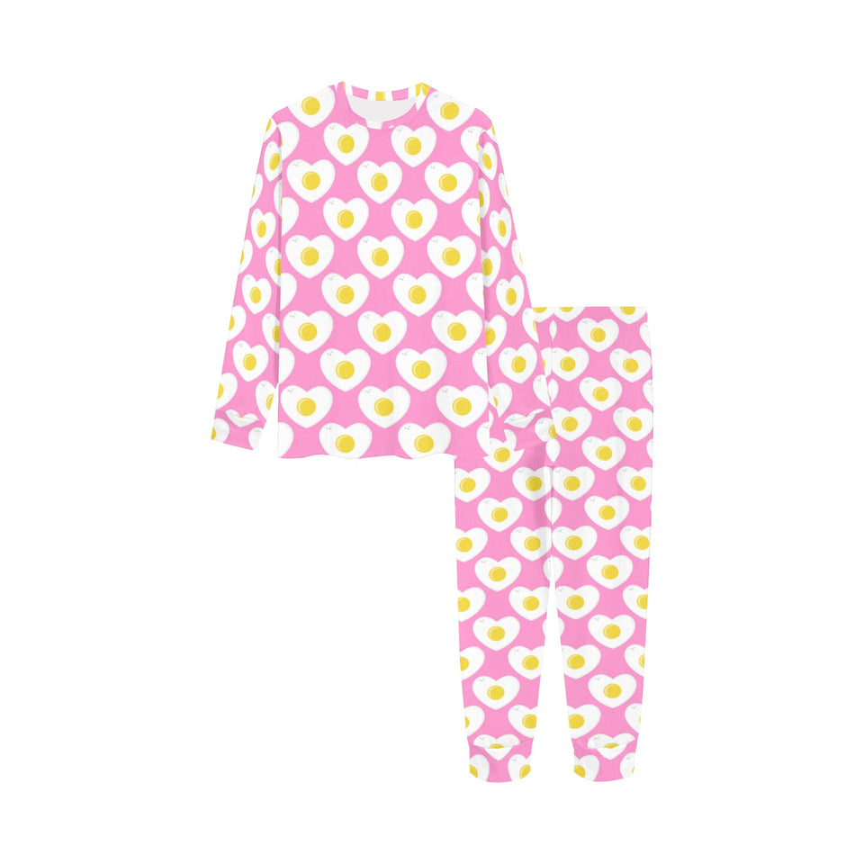 Fried Eggs Pattern Print Design 02 Kids' Boys' Girls' All Over Print Pajama Set