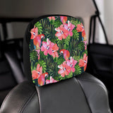 Parrot Leaves Pattern Car Headrest Cover