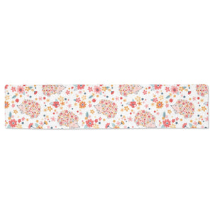 Hedgehog Pattern Print Design 03 Table Runner