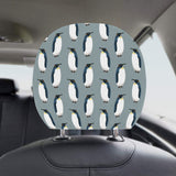 Penguin Pattern Theme Car Headrest Cover