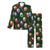 Billiard Ball Pattern Print Design 03 Men's Long Pajama Set