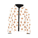 Guinea Pig Pattern Print Design 01 Kids' Boys' Girls' Padded Hooded Jacket