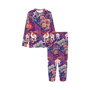 Indian Pattern Background Kids' Boys' Girls' All Over Print Pajama Set