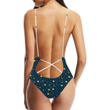Moon Star Pattern Women's One-Piece Swimsuit